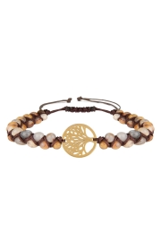 Armband Levensboom - Tree of Life  - Goud Bruin