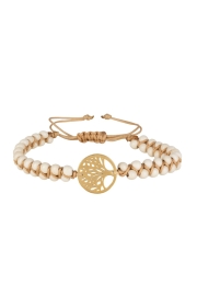 Bracelet - Tree of Life  - Gold White