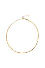 Necklace Collier Flat Chain - Gold