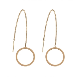 Earrings Stainless Steel Circle 