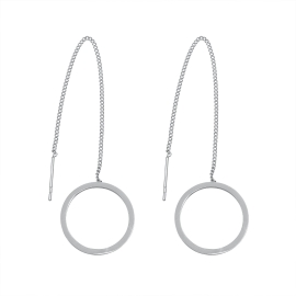 Earrings Stainless Steel Circle 